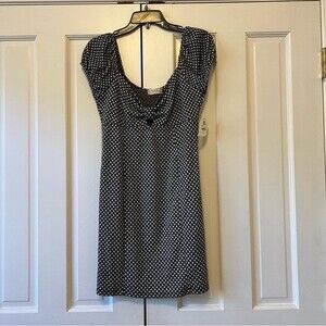 NWT Altar’d State Black & Silver Metallic Cut Out Dress